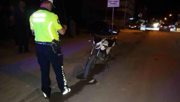 Samsun’da motosiklet otomobille çarpıştı, sürücü yaralandı