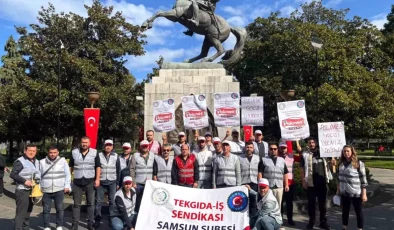 Samsun’da İşten Çıkarılan Gıda İşçileri İçin Basın Açıklaması