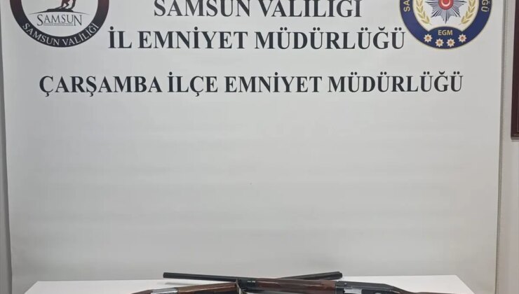 Samsun’da Ruhsatsız Tüfek Ele Geçirildi, Bir Gözaltı